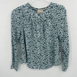 CONVERSATIONS by Anthropologie Polar Bear Button Up Shirt Size 0 24 of 52 Top